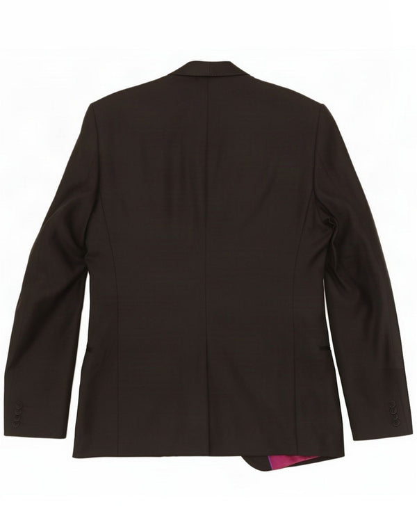 Marks & Spencer Herren-Blazer mit 1 Knopf, UK 36, Größe S, Schwarz, Polyester