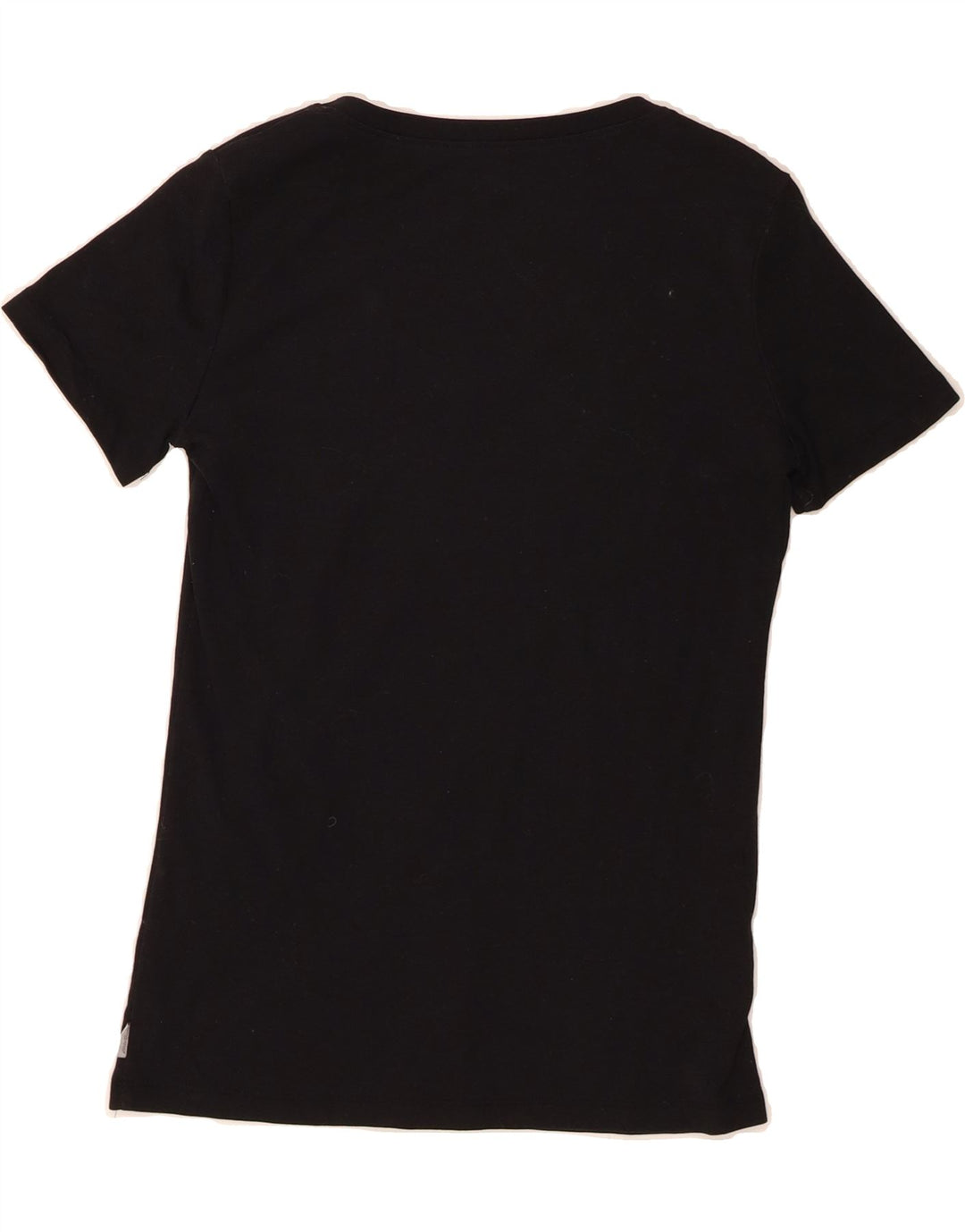 EDDIE BAUER Womens T-Shirt Top UK 12 Medium Black Cotton Vintage Eddie Bauer and Second-Hand Eddie Bauer from Messina Hembry 