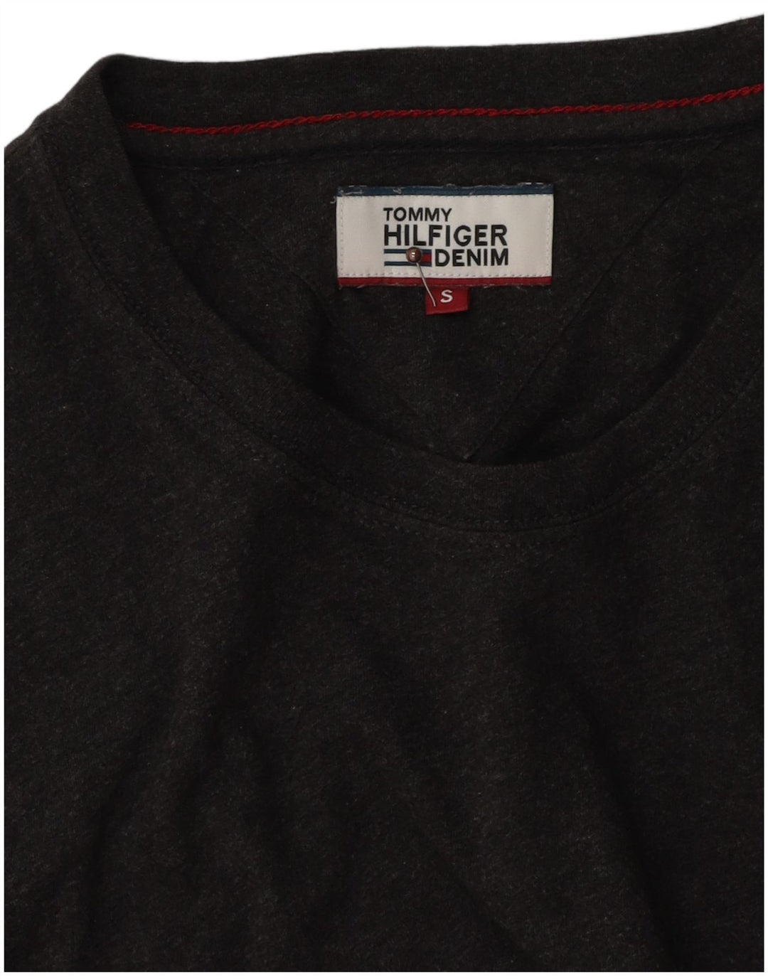 Tommy Hilfiger Herren T-Shirt Top Small Grau Baumwolle