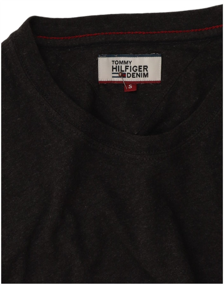 Tommy Hilfiger Herren T-Shirt Top Small Grau Baumwolle