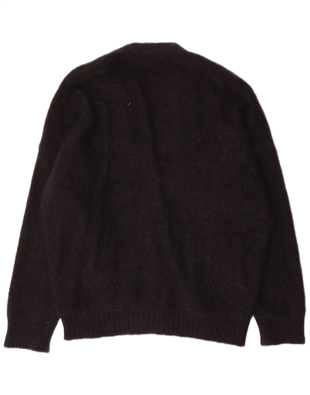 Alessandra Rich Damen-Strickjacke in Übergröße, IT 40, Größe S, Schwarz, Mohair