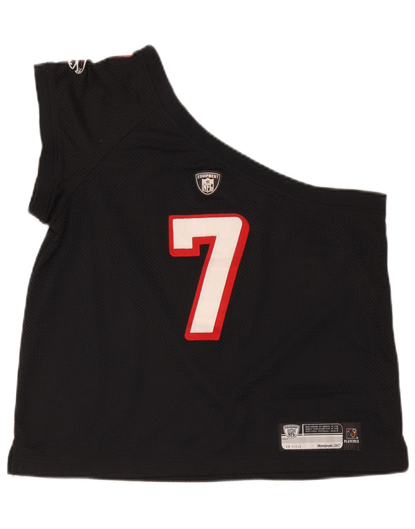 Reebok Damen Vick Atlanta Falcons Crop One Shoulder Top UK 18 XL Schwarz