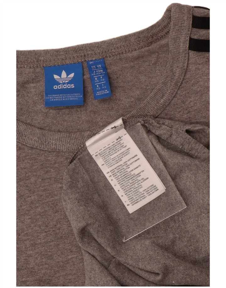 Adidas Herren T-Shirt Top XS Grau Baumwolle