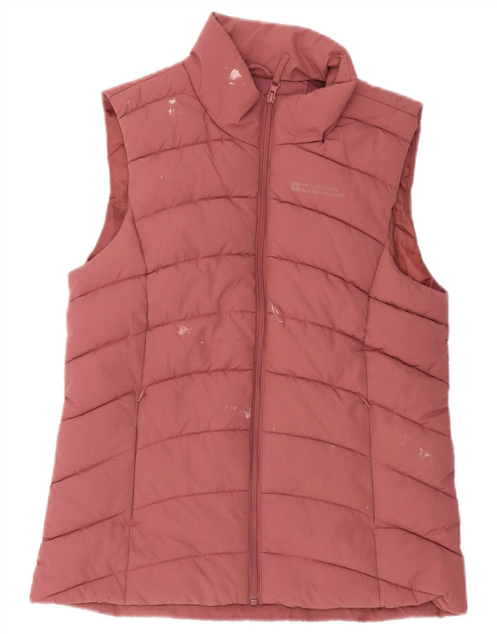 Gefütterte Damen-Weste von Mountain Warehouse, UK 10, Größe S, Rosa, Polyester