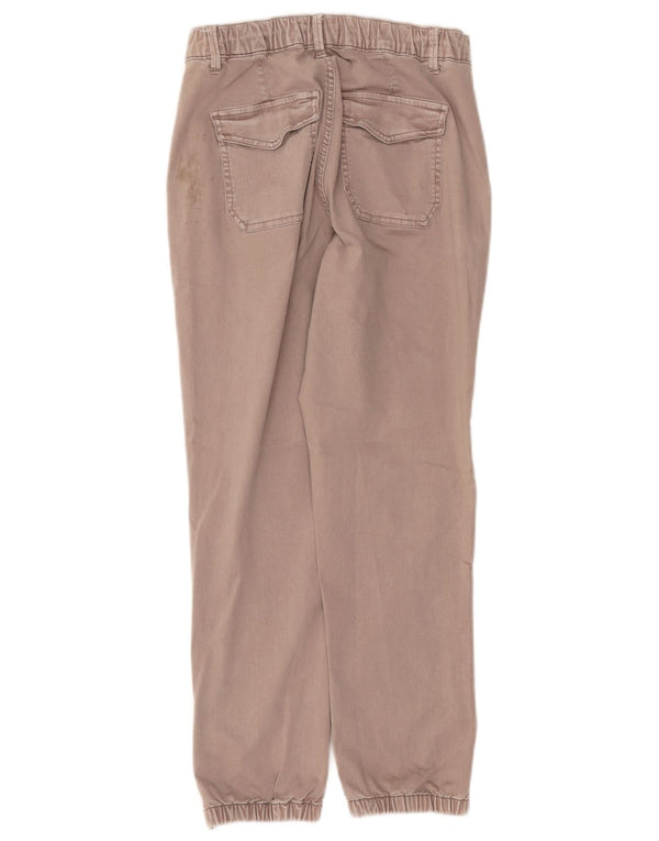 Marks & Spencer Damen Jogger Chinohose UK 10 Small W27 L26 Braun