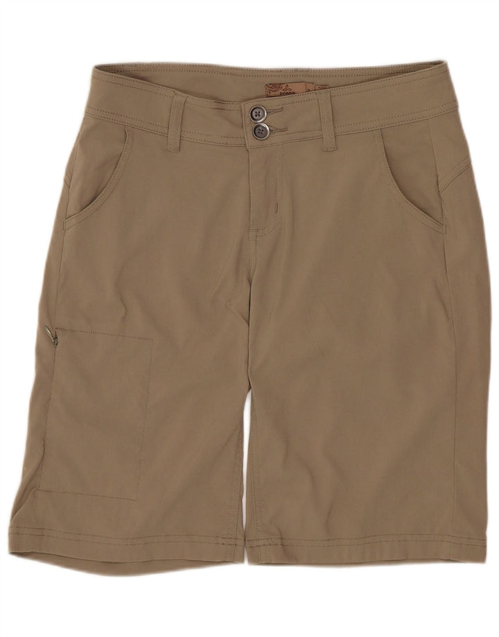 PRANA Damen Cargo-Shorts US 2 XS W30 Beige Nylon