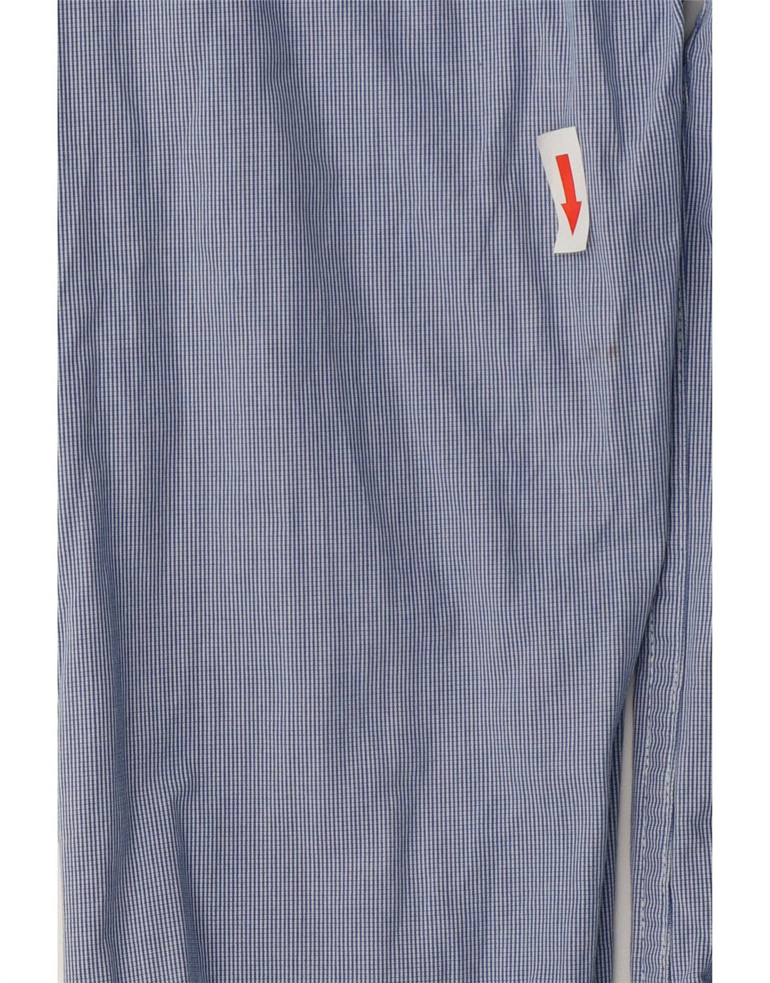 Superdry Herrenhemd aus mittelblau karierter Baumwolle