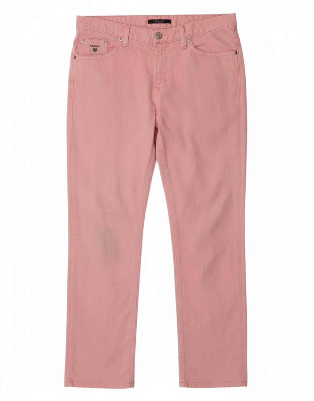 GANT Damen Dawn Regular Fit Straight Casual Hose W29 L32 Rosa Baumwolle