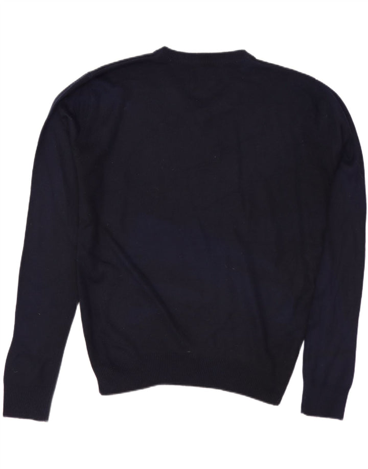 PIERRE CARDIN Herren-Pullover mit V-Ausschnitt, Größe S, Marineblau