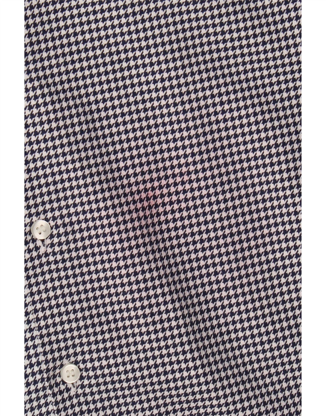 Calvin Klein Herrenhemd Größe 38 15 Mittel Marineblau Hahnentritt Designer