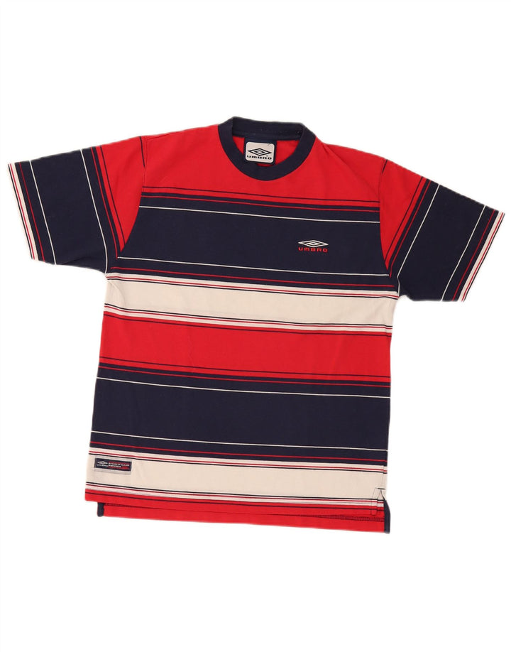 Umbro Herren-T-Shirt-Oberteil, klein, mehrfarbig, gestreift