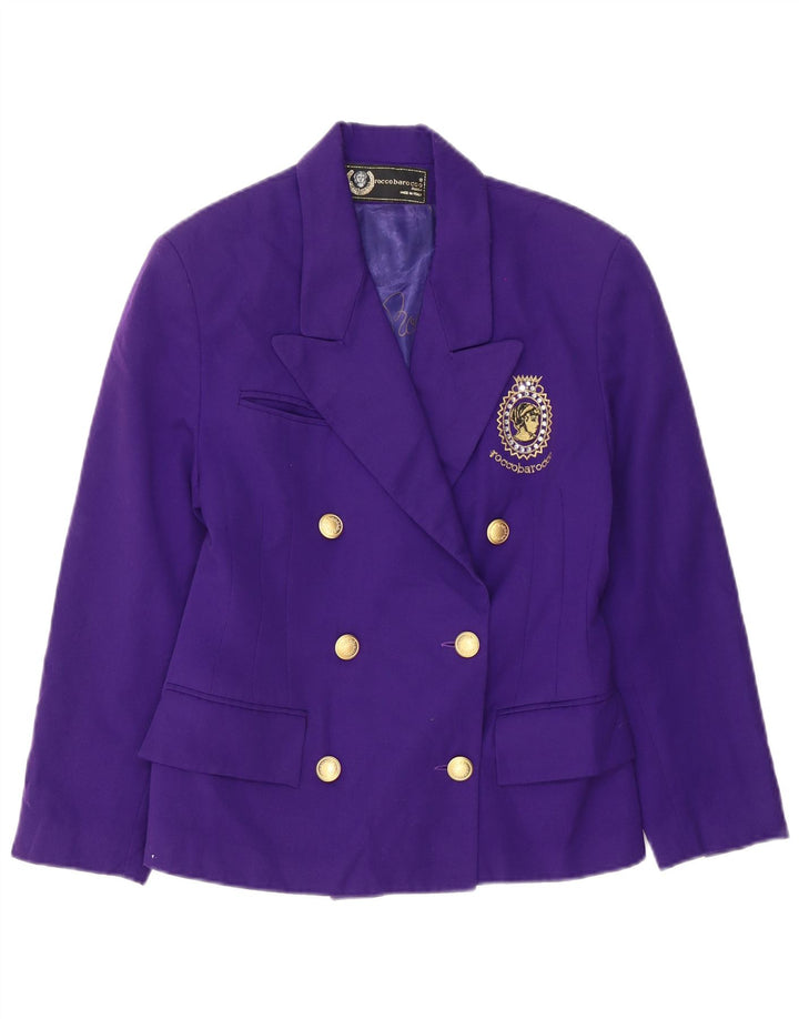 ROCCOBAROCCO Zweireihiger Damen-Blazer IT 42 Mittelviolett