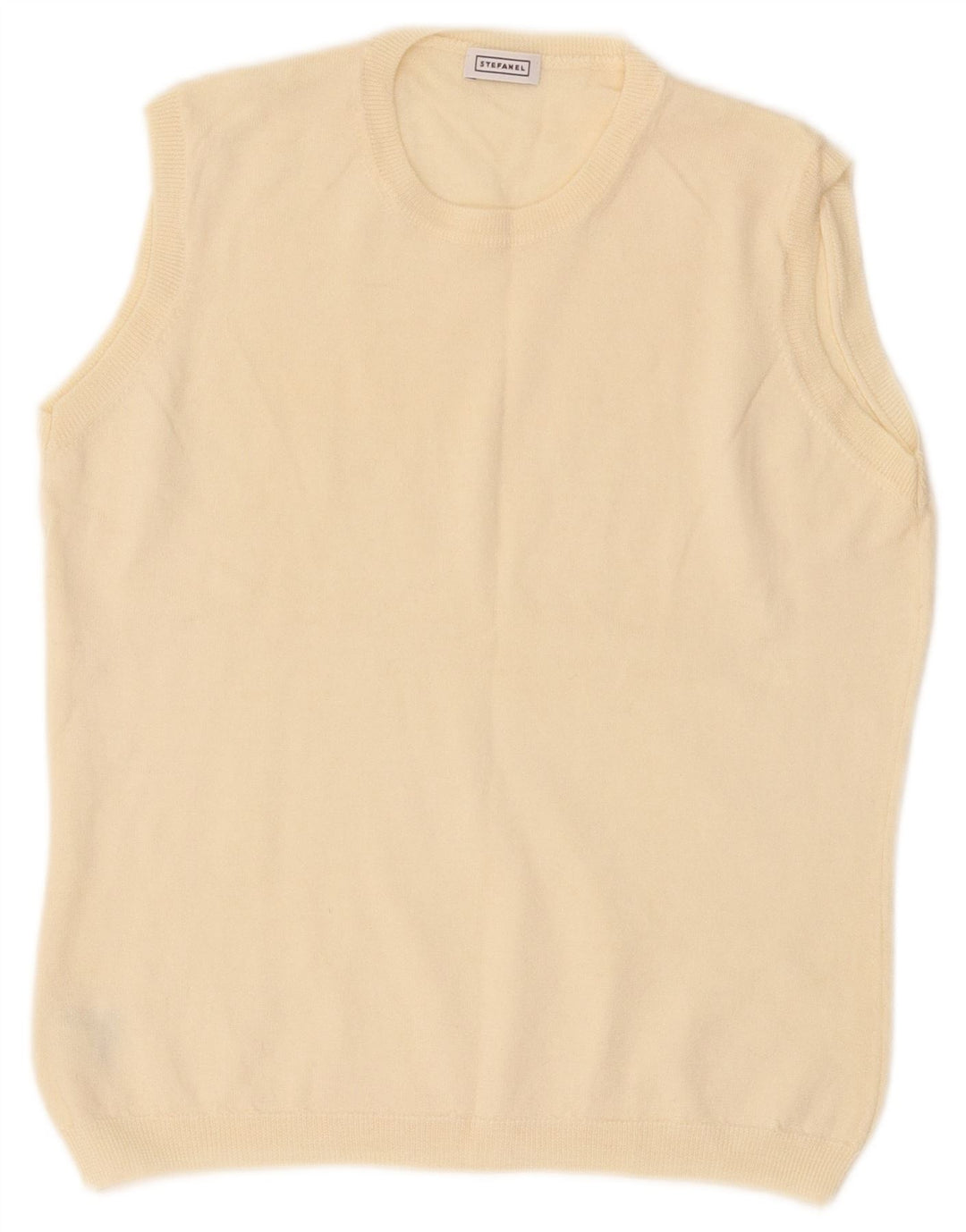 Stefanel Damen Weste Tank Top IT 46 Large Off White Wool
