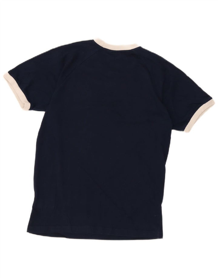 Adidas Herren Grafik T-Shirt Top Small Marineblau Baumwolle