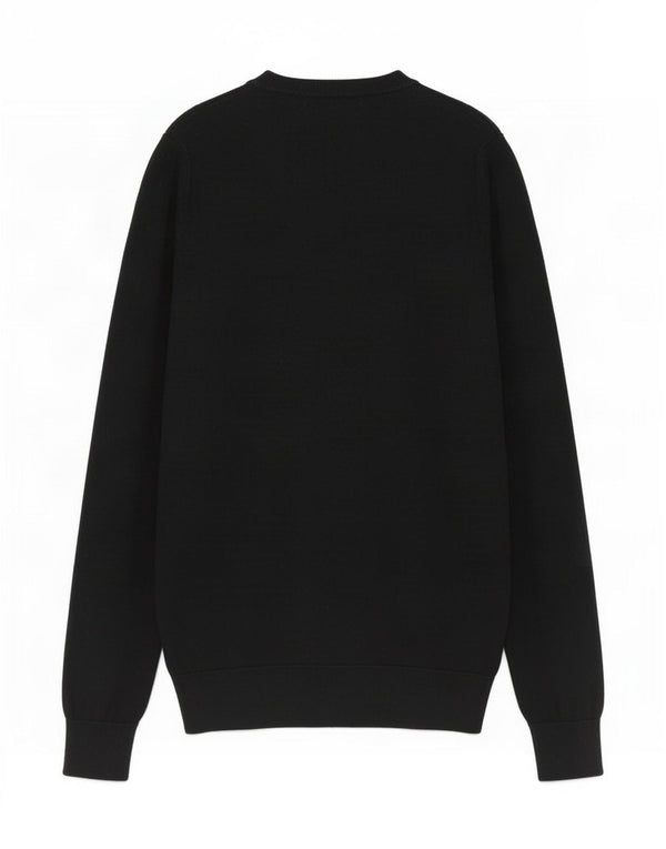Massimo Dutti Damen-Pullover mit V-Ausschnitt, Gr. 10, Größe S, Schwarz