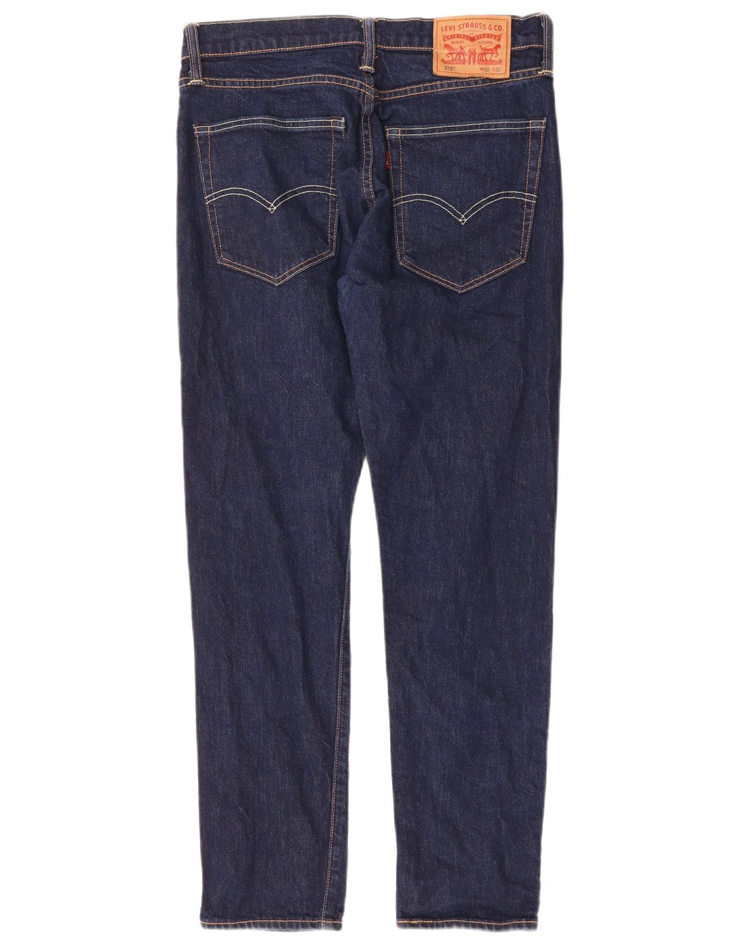 LEVI'S Herren 512 Slim Tapered Jeans W30 L27 Marineblau Baumwolle