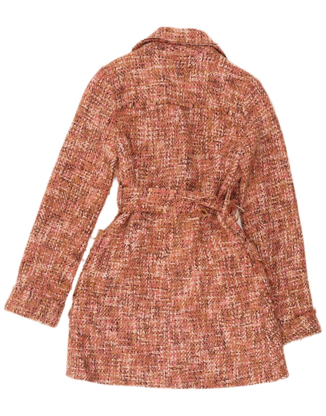 Vintage Damen Mantel UK 8 Small Pink Meliert