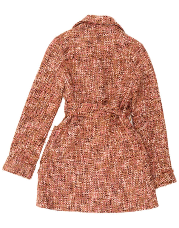 Vintage Damen Mantel UK 8 Small Pink Meliert