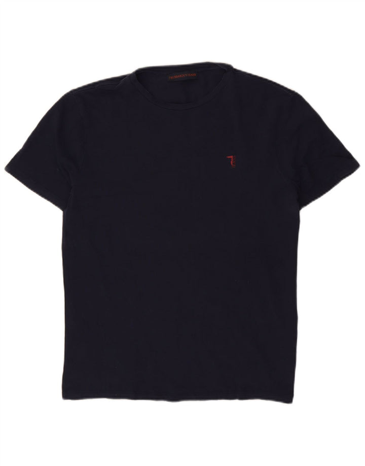 Trussardi Jeans Herren T-Shirt Top Small Marineblau
