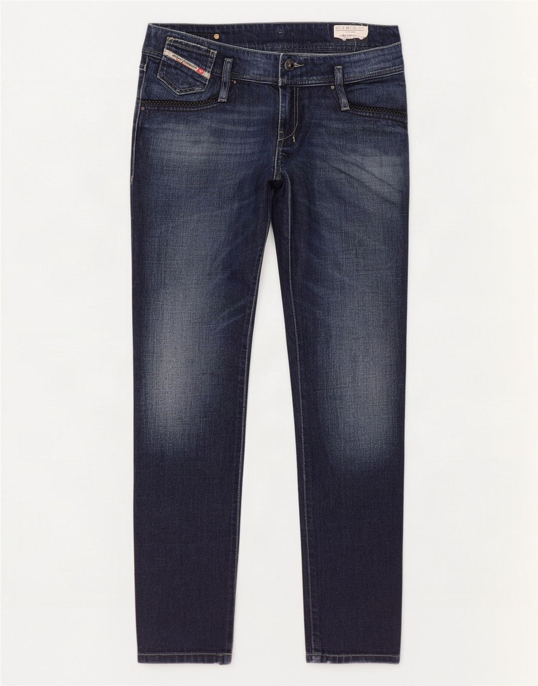 Diesel Damen Matic Slim Jeans W29 L32 Marineblau Baumwolle