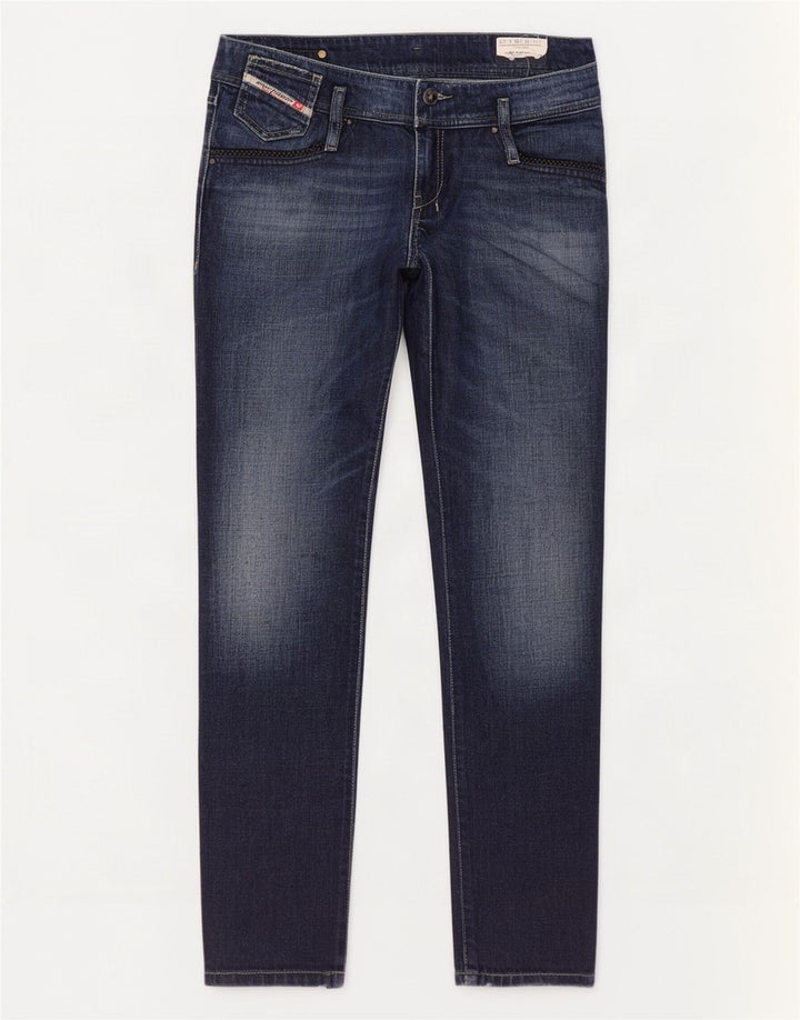 Diesel Damen Matic Slim Jeans W29 L32 Marineblau Baumwolle