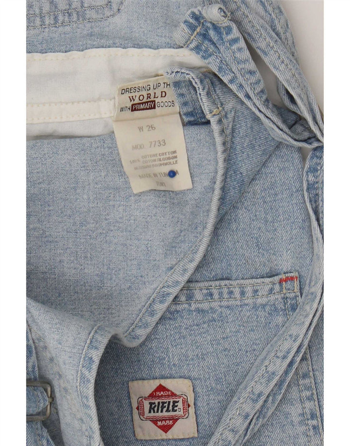 Rifle Damen Latzhose Jeansshorts W26 Small Blau Baumwolle