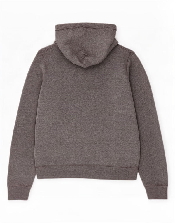 Hollister Damen Graphic Hoodie Pullover UK 16 Large Grau