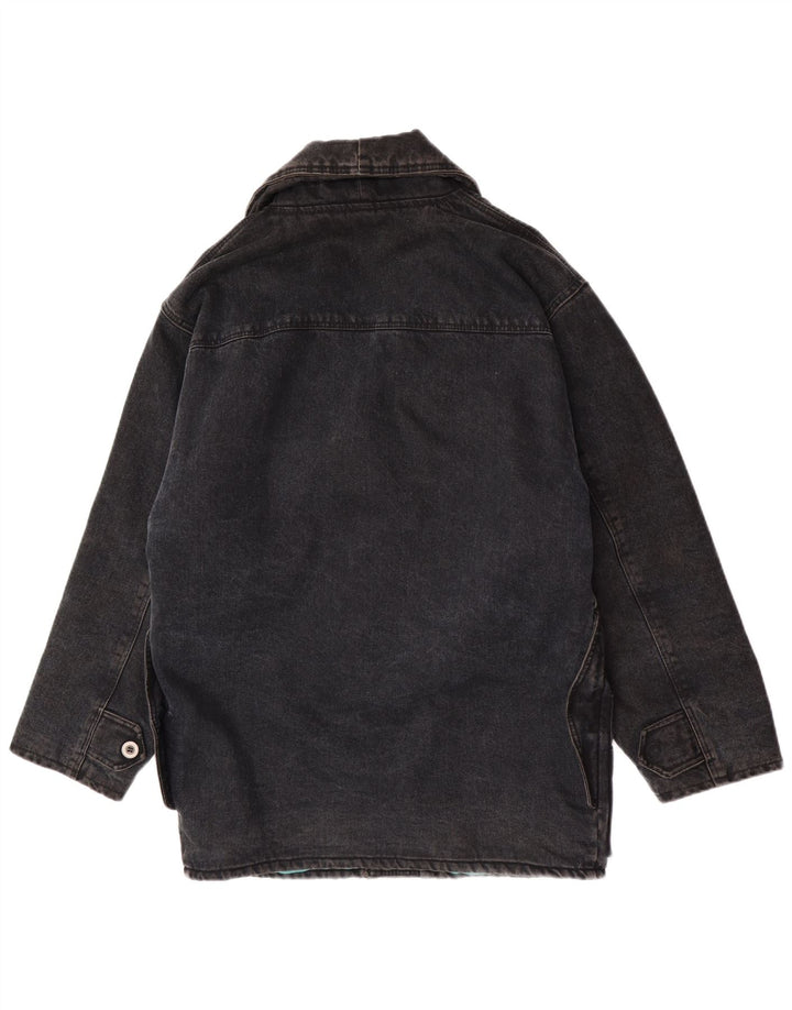 Blue Side Herren Jeansjacke UK 40 Large Schwarz