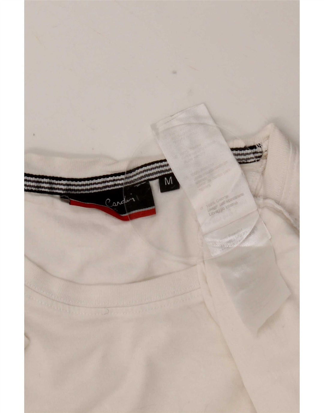 Pierre Cardin Herren T-Shirt Top aus mittelweißer Baumwolle