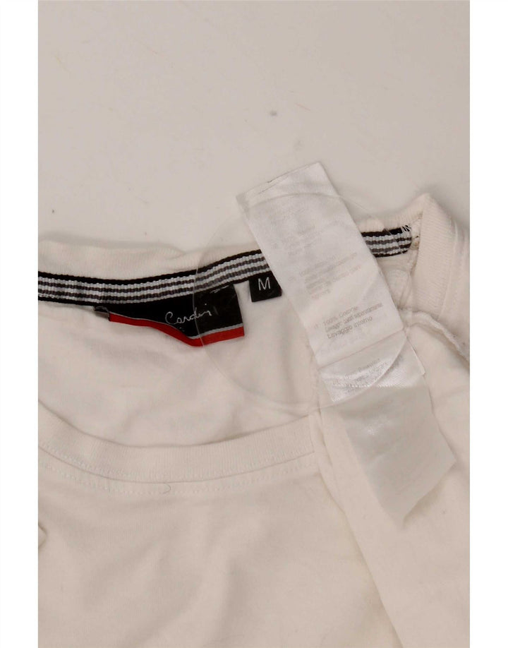 Pierre Cardin Herren T-Shirt Top aus mittelweißer Baumwolle