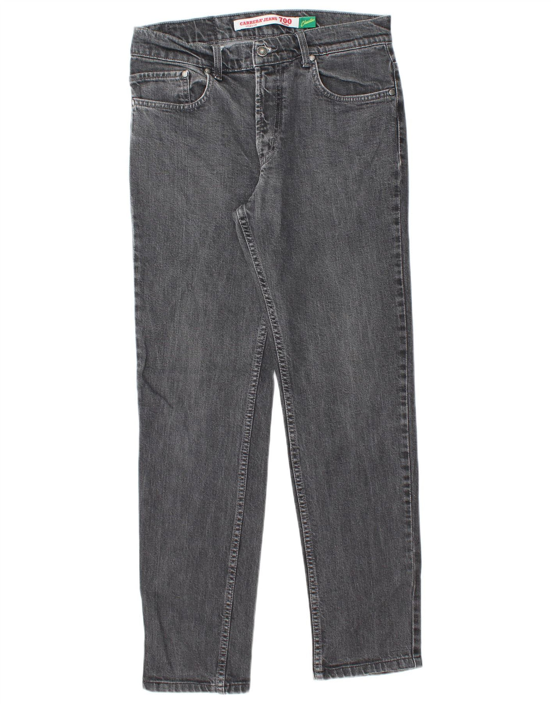 Carrera Herren 700 Regular Slim Jeans IT 46 Small W31 L30 Graue Baumwolle