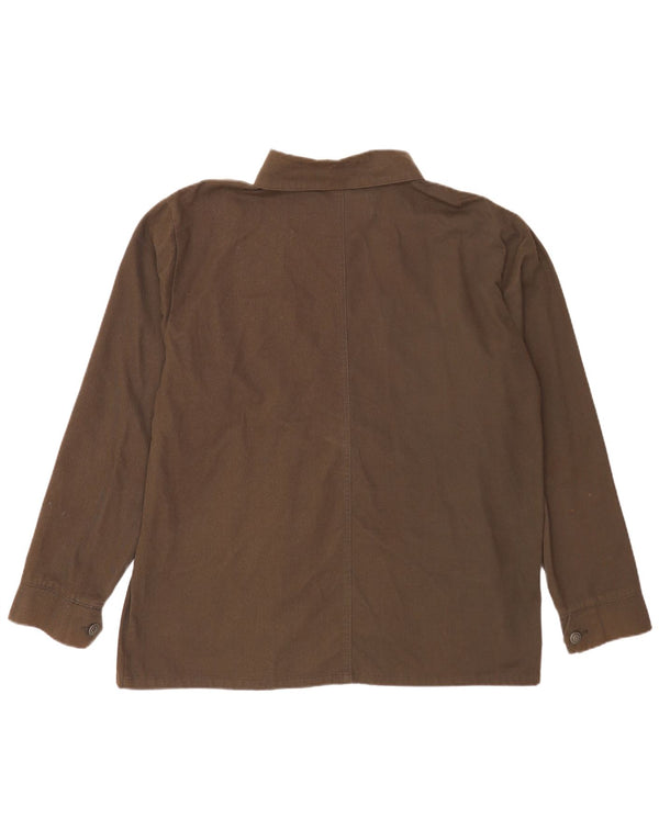 French Connection Herren-Overshirt-Hemd, 2XL, Khaki, Baumwolle