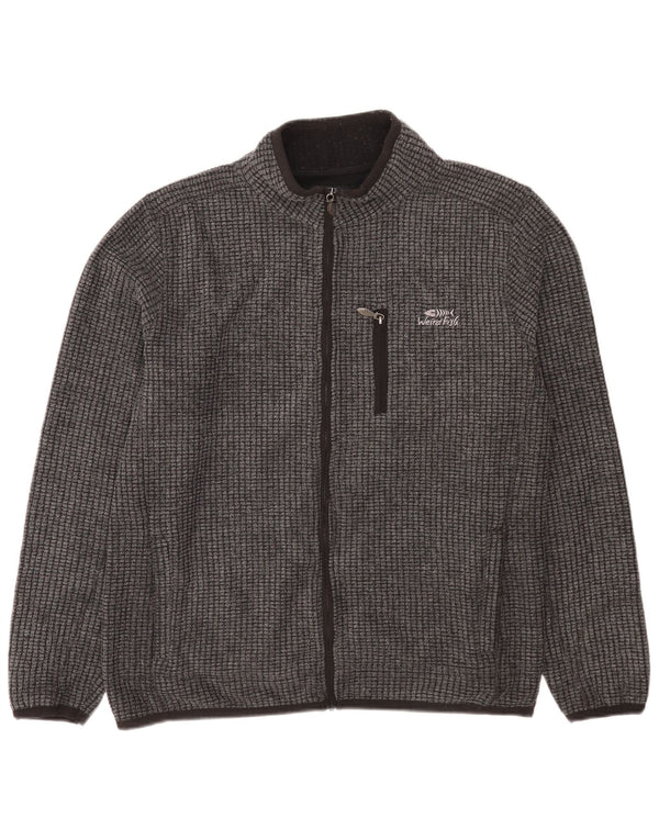 Weird Fish Herren Fleecejacke UK 40 Large Grau Polyester