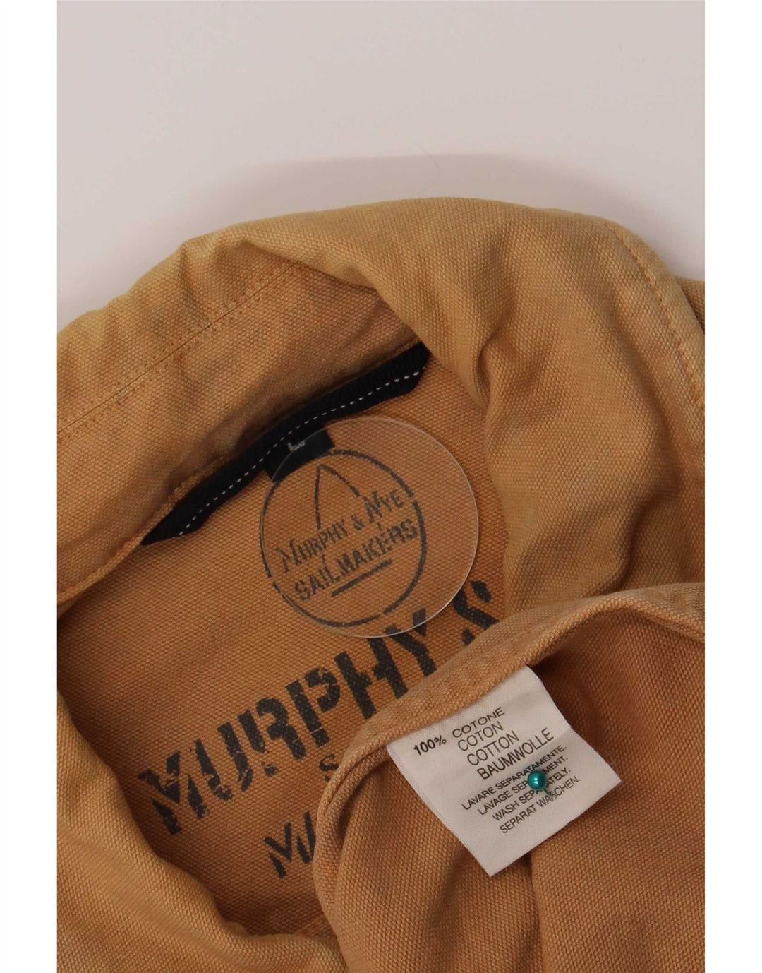 Murphy & Nye Herren-Utility-Jacke UK 40 Large Braun Baumwolle