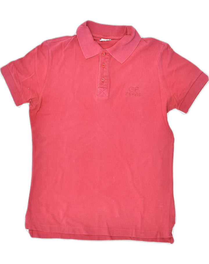 GIANFRANCO FERRE Mens Polo Shirt Small Red Cotton | Vintage | Thrift | Second-Hand | Used Clothing | Messina Hembry 