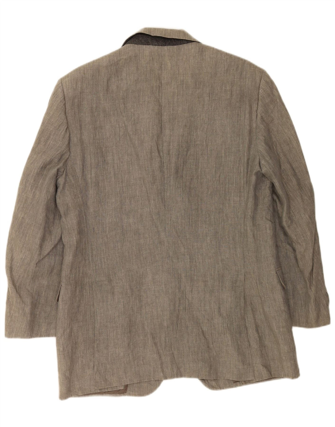 Fendi Herren-Blazer mit 3 Knöpfen, IT 50, großes graues Leinen