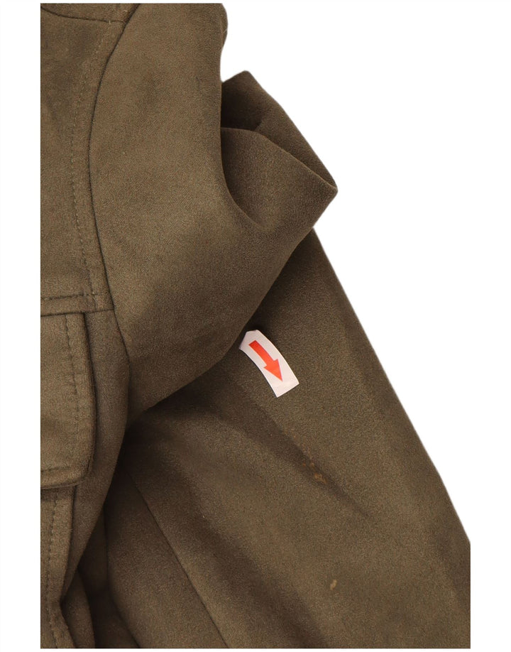 Marks & Spencer Damen Bomberjacke UK 10 Small Khaki Polyester