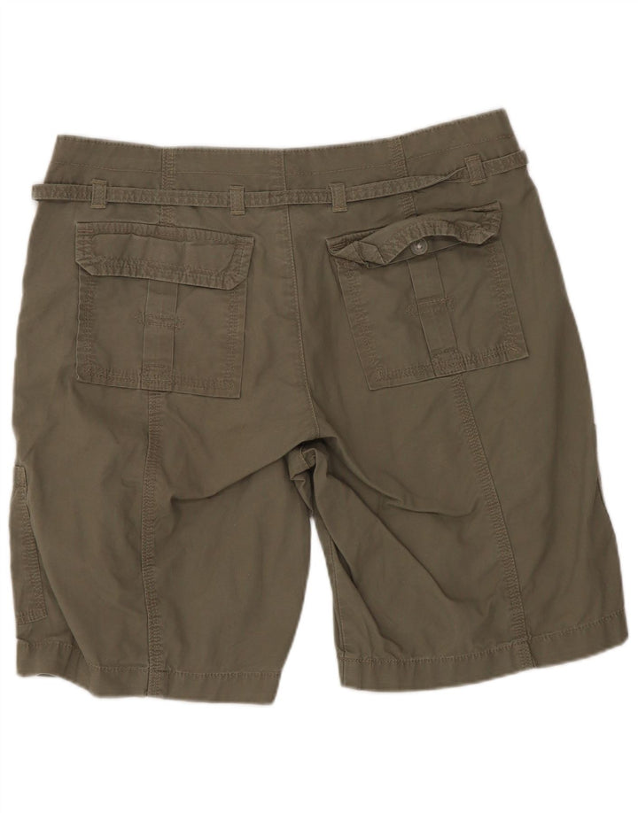Lee Damen Cargoshorts US 8 Medium W30 Grüne Baumwolle