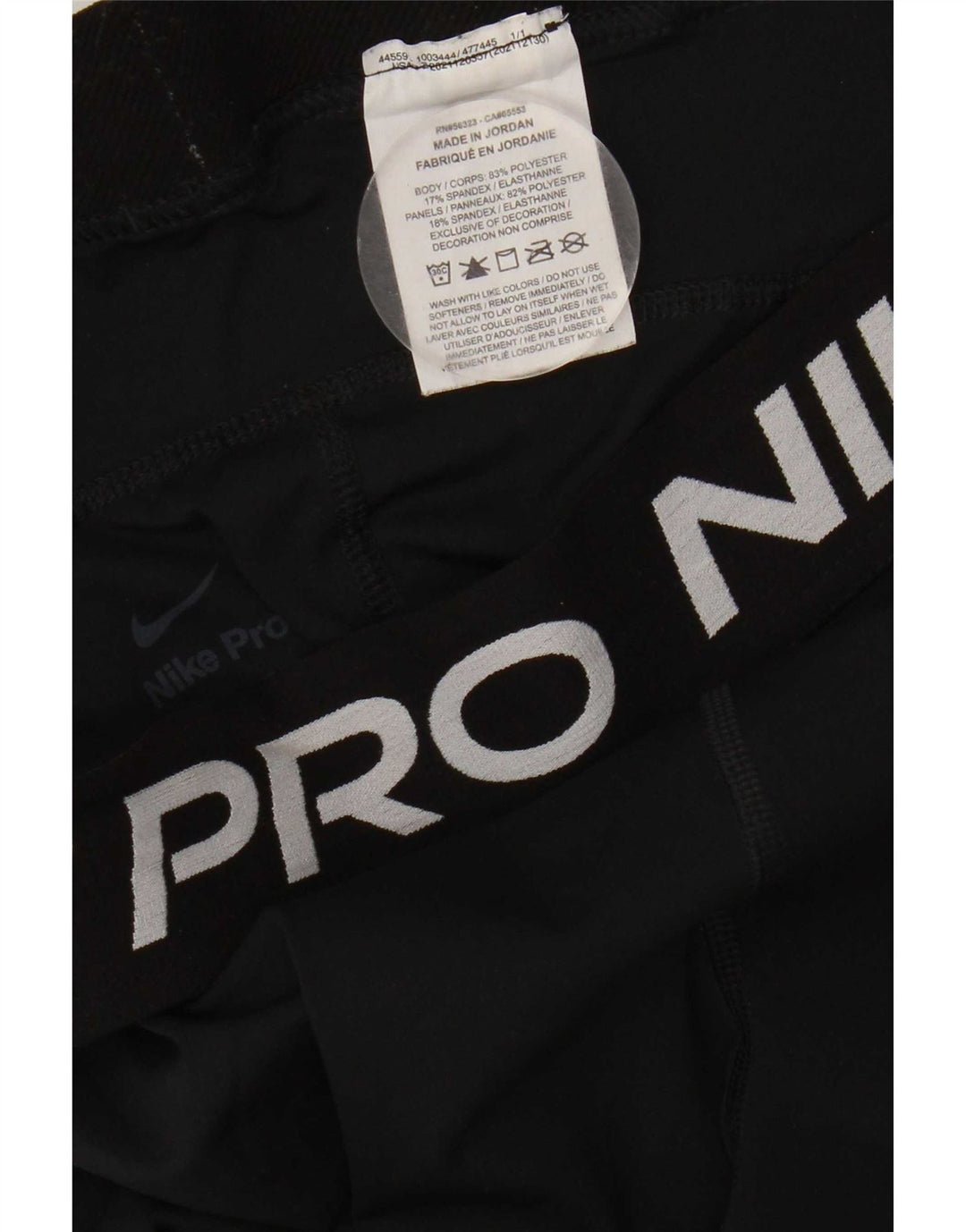 Nike Womens Graphic Leggings UK 18 XL Schwarz Polyester
