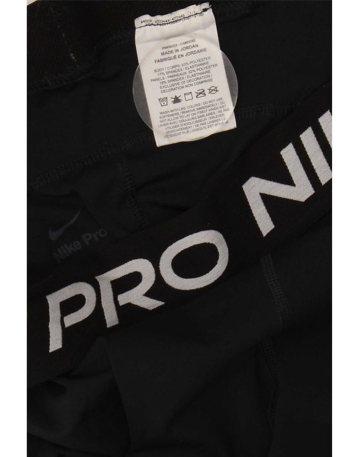 Nike Womens Graphic Leggings UK 18 XL Schwarz Polyester