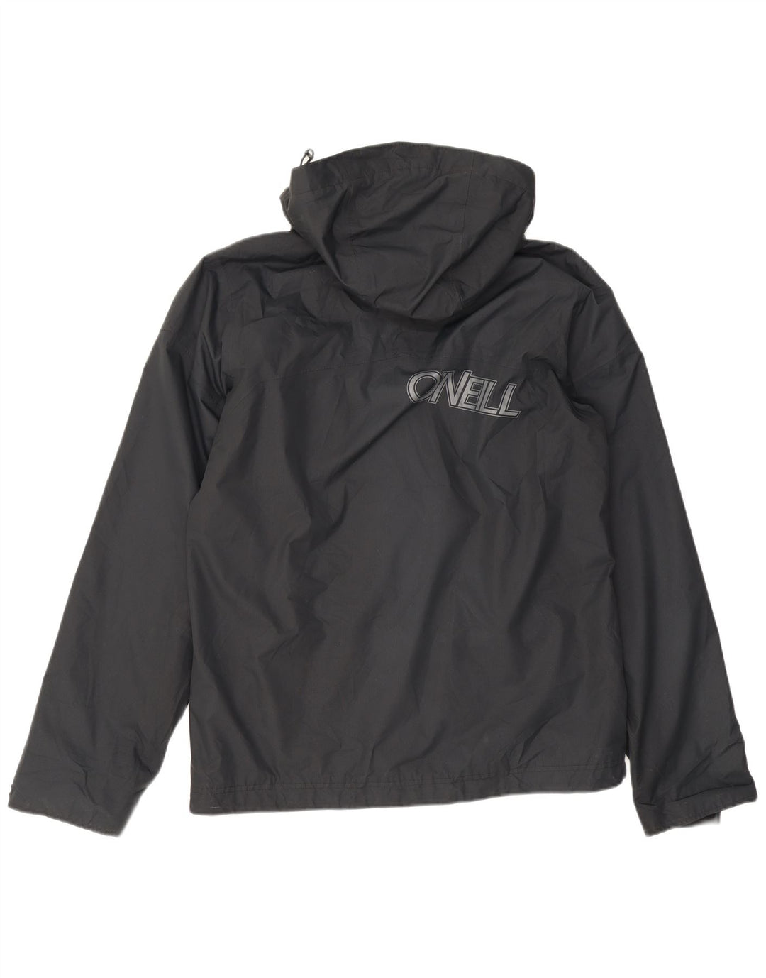 O'Neill Herren-Windbreakerjacke mit grafischer Kapuze, UK 34, XS, Schwarz, Polyester