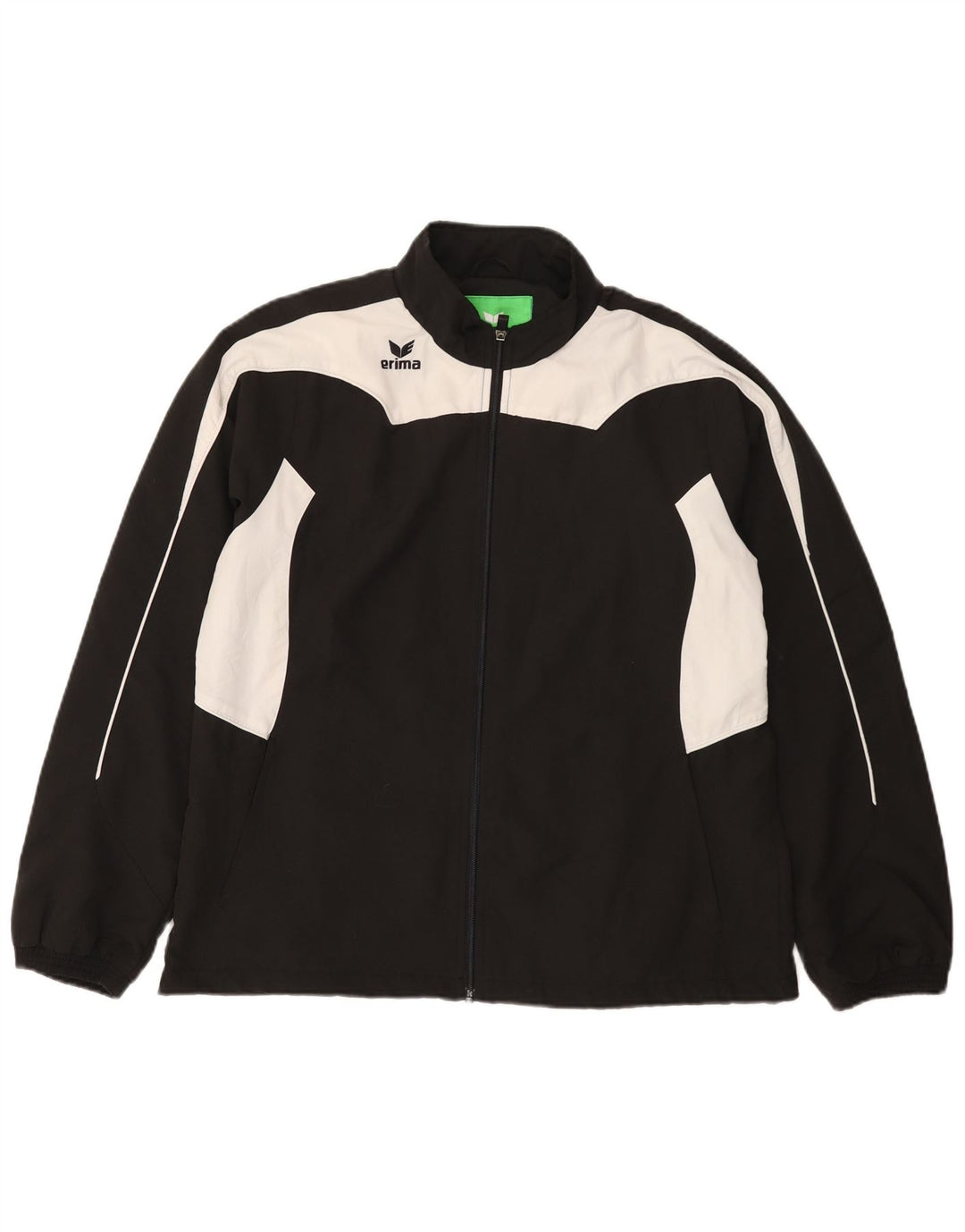 Erima Damen-Trainingsanzug, UK 16, Größe L, Schwarz, Colourblock-Polyester