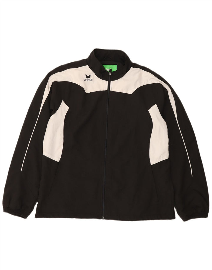 Erima Damen-Trainingsanzug, UK 16, Größe L, Schwarz, Colourblock-Polyester