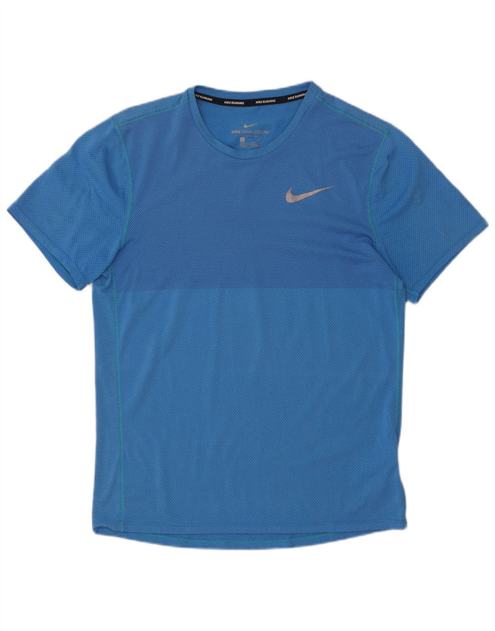 Nike Herren T-Shirt Top Small Blau Polyester