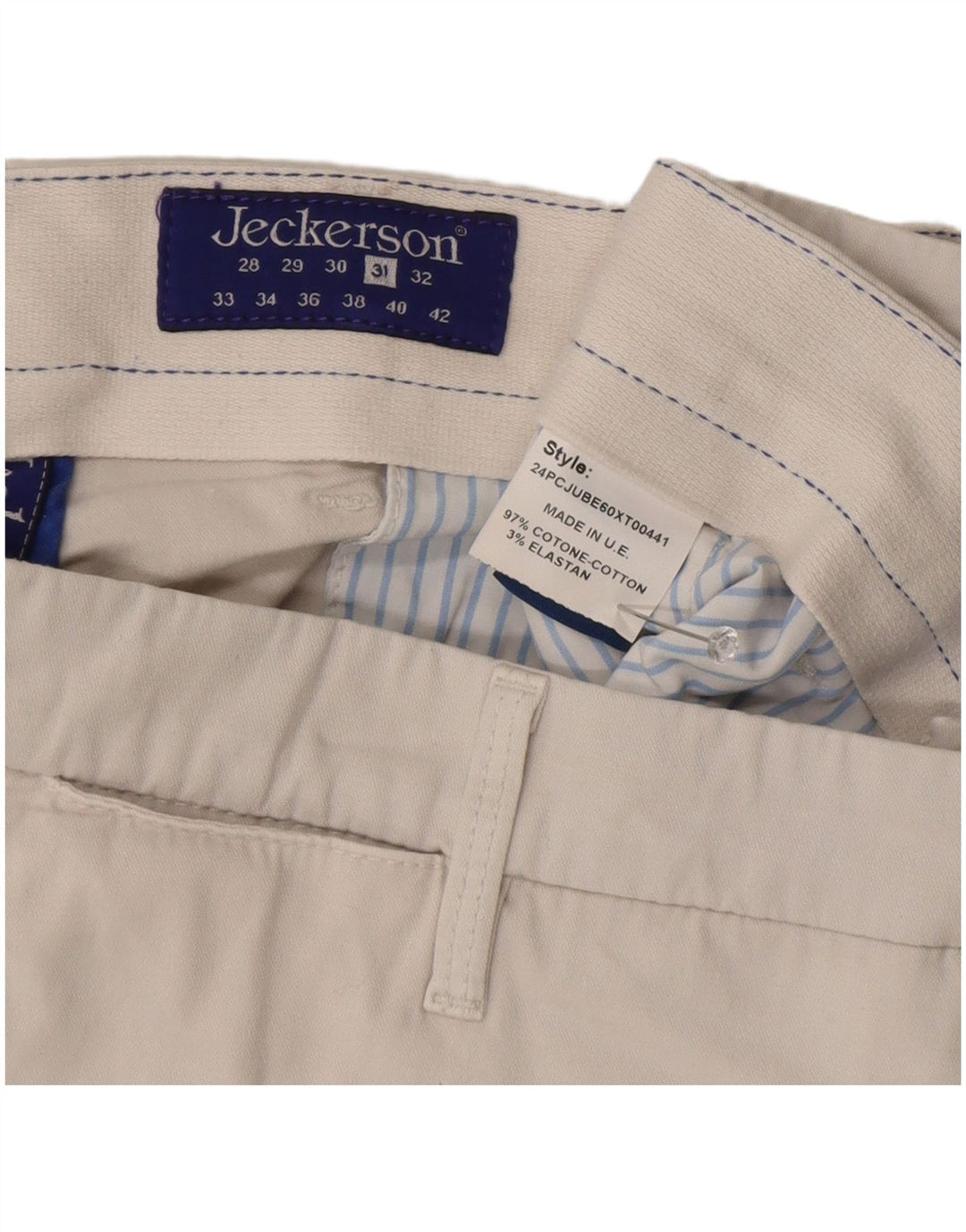 Jeckerson Damen Chinoshorts W31 Mittelbeige Baumwolle