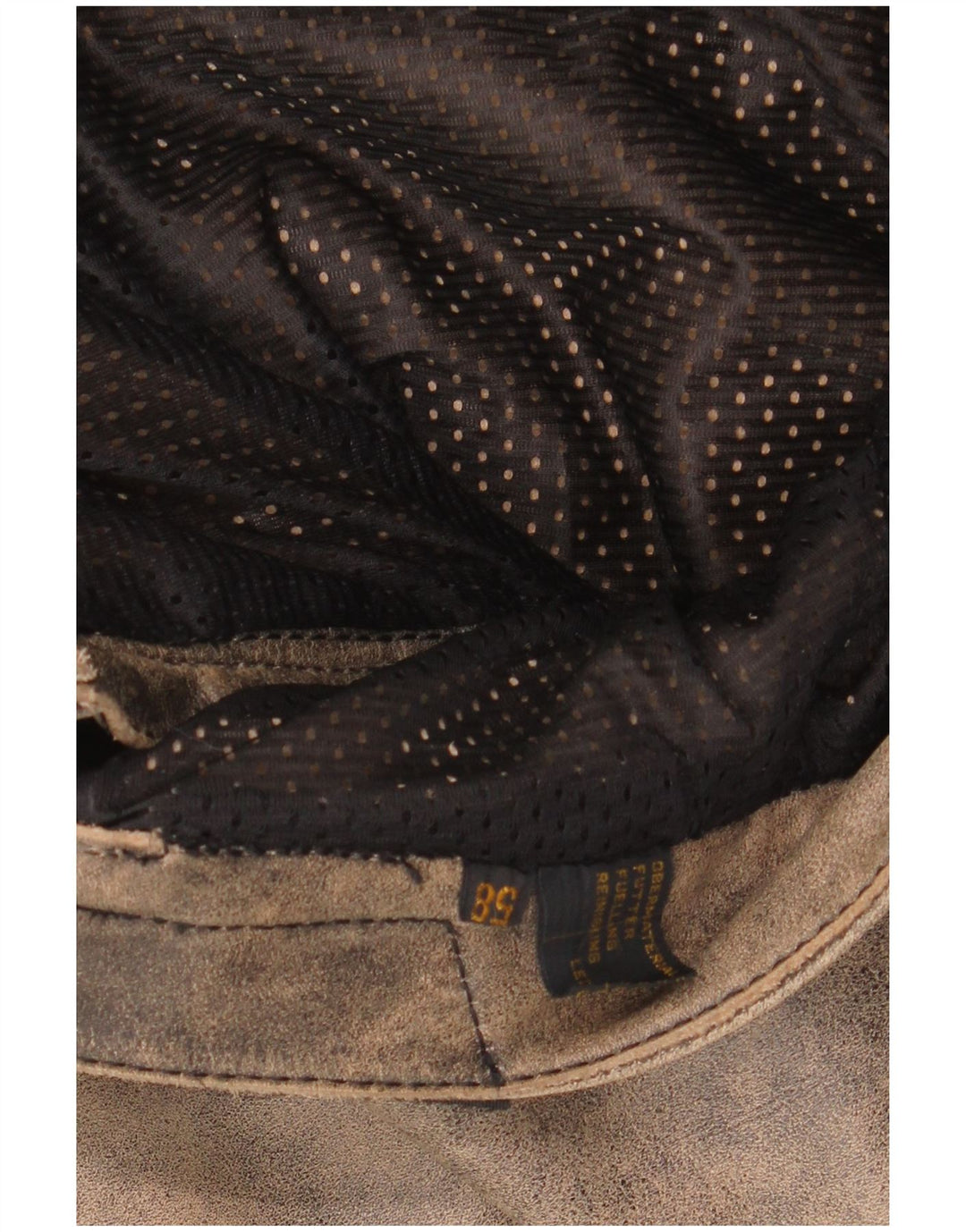 MODEKA Herren-Bikerhose, Größe 58, 3XL, W36, L31, graues Batik-Leder