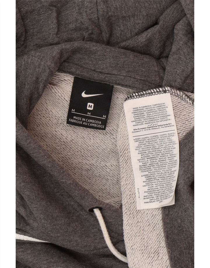 NIKE Herren-Kapuzenpullover mit Grafik, mittelgraue Baumwolle