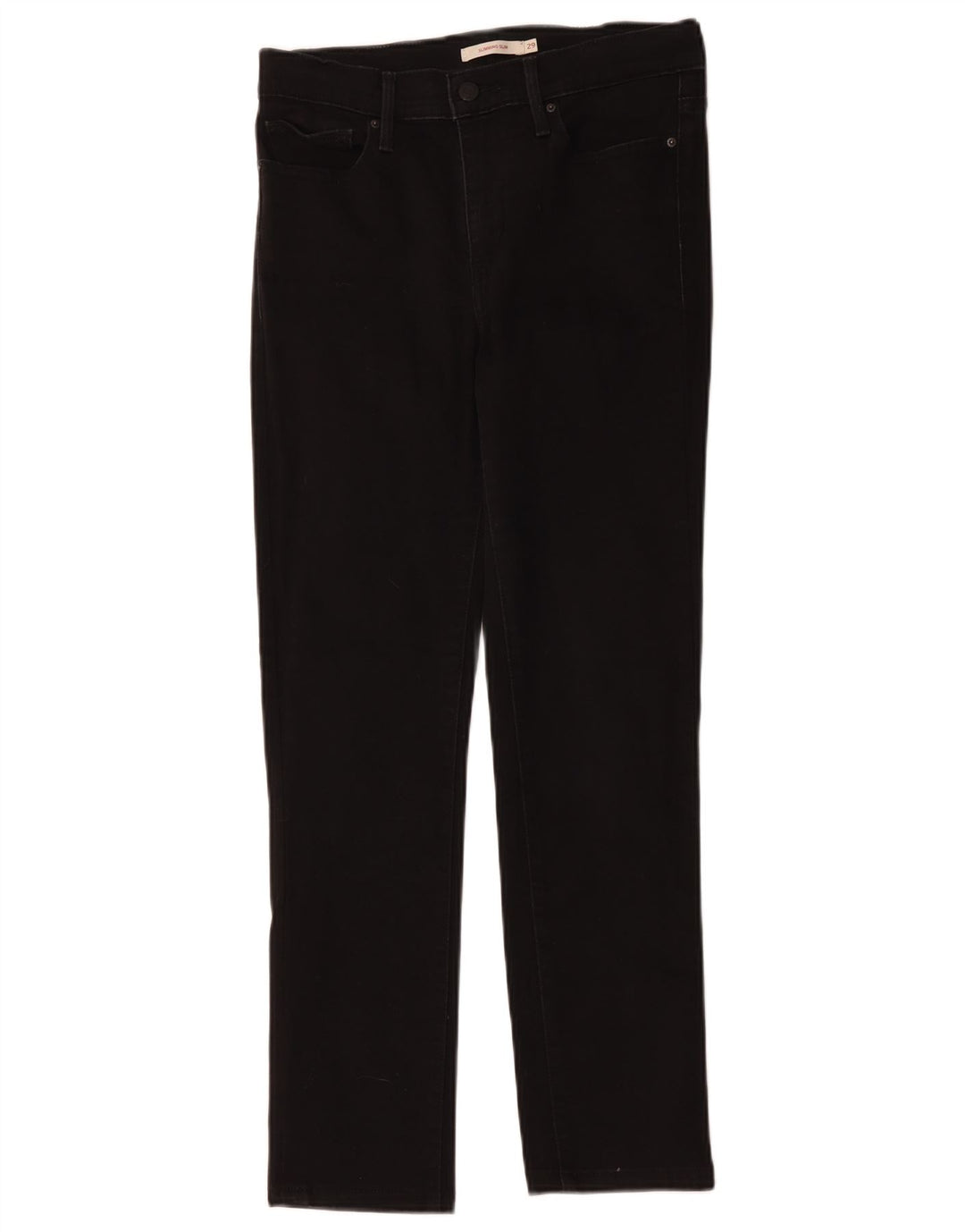 Levi's Damen Shaping Slim Jeans W29 L27 Schwarze Baumwolle