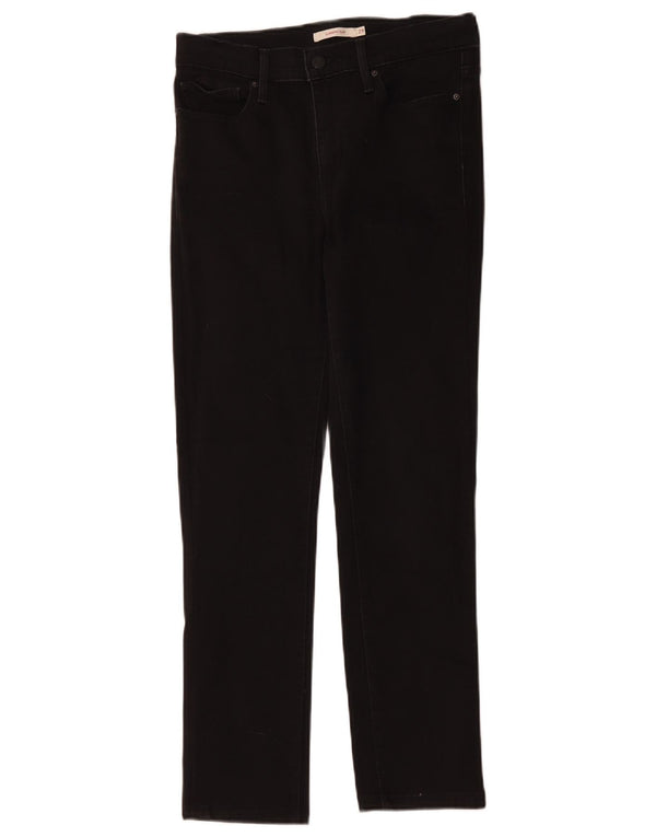 Levi's Damen Shaping Slim Jeans W29 L27 Schwarze Baumwolle