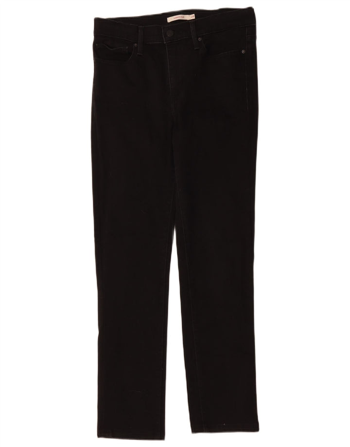 Levi's Damen Shaping Slim Jeans W29 L27 Schwarze Baumwolle